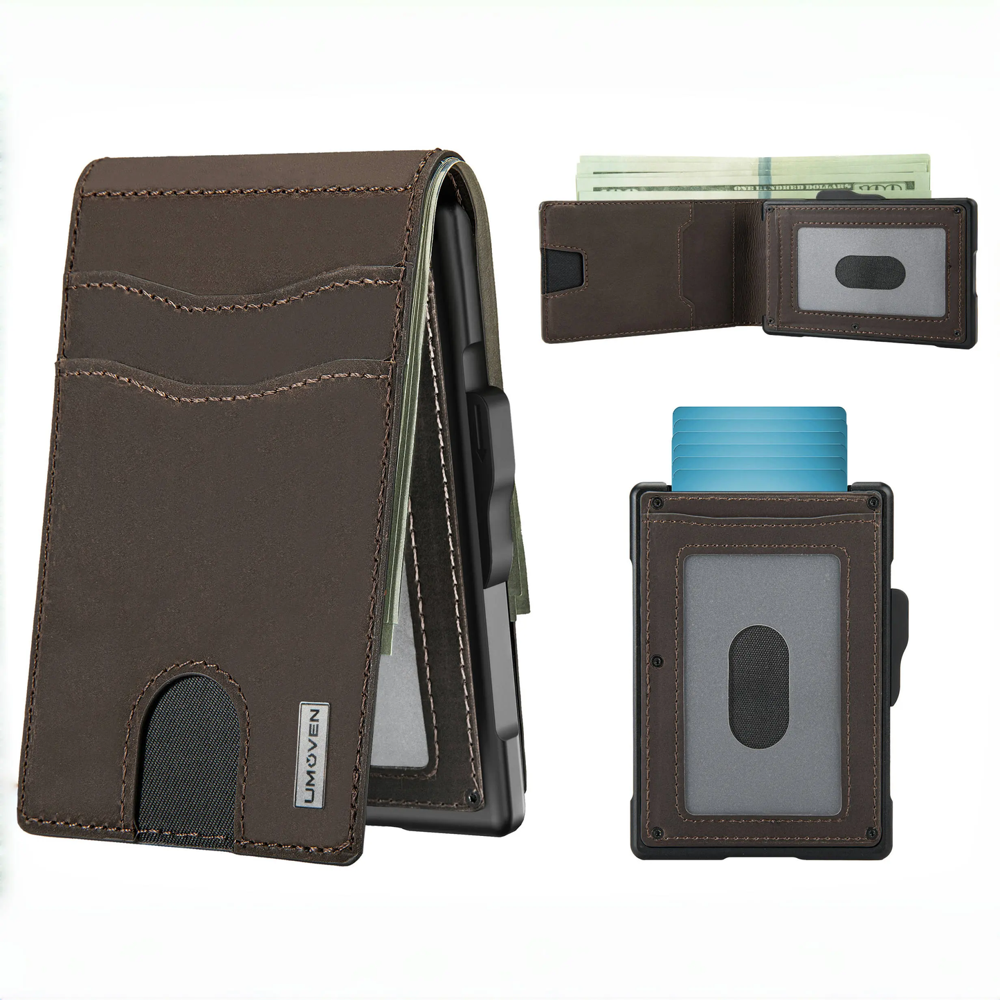 Premium Slim Leather Wallet for Men | RFID Blocking & Everyday Carry Ready – Umoven