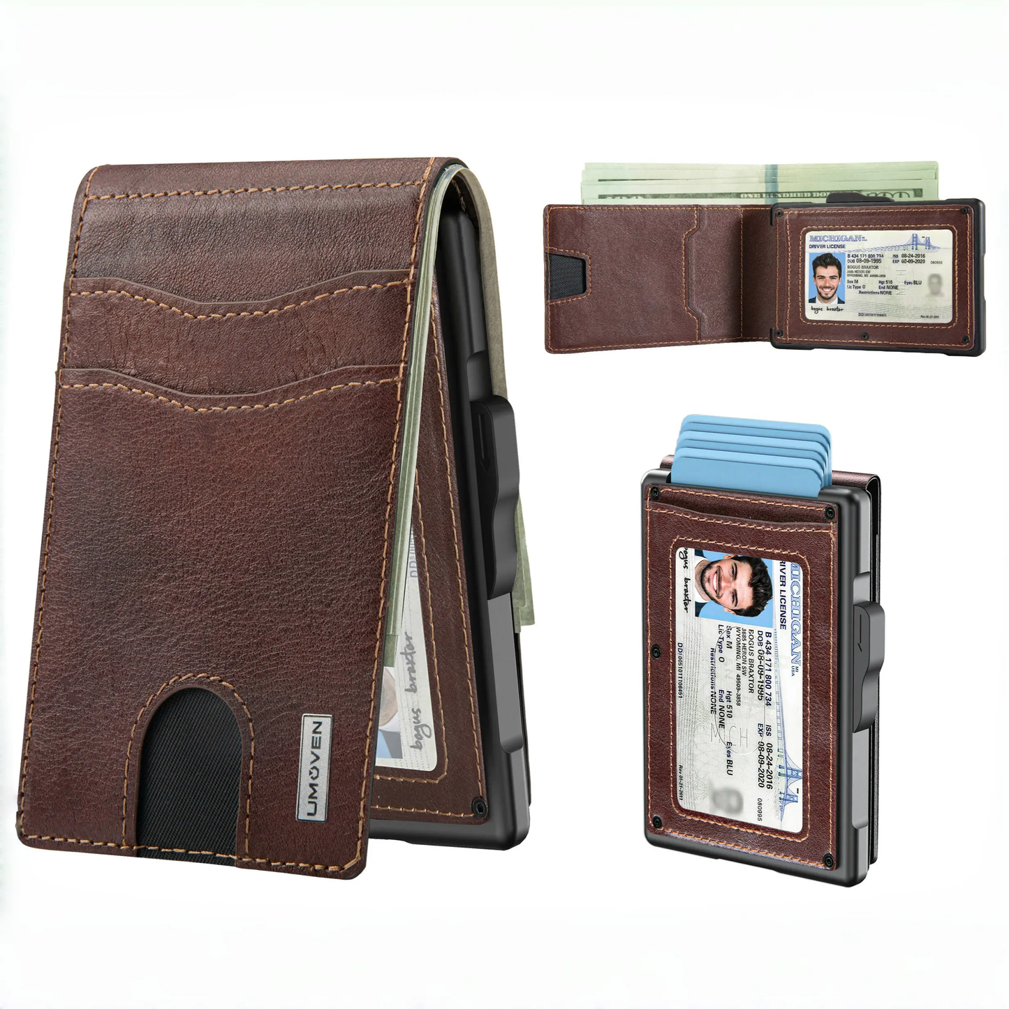 Premium Slim Leather Wallet for Men | RFID Blocking & Everyday Carry Ready – Umoven