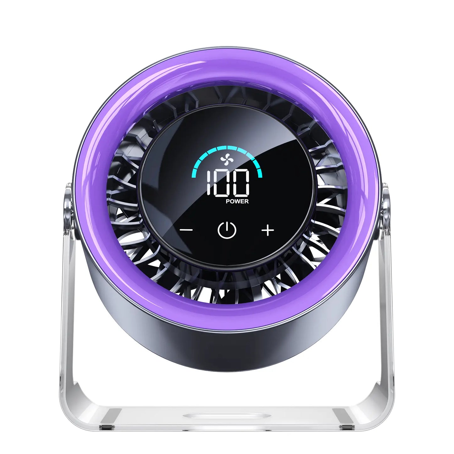 Coolhill Desktop Fan Turbo Table Fan 100 Speeds LED