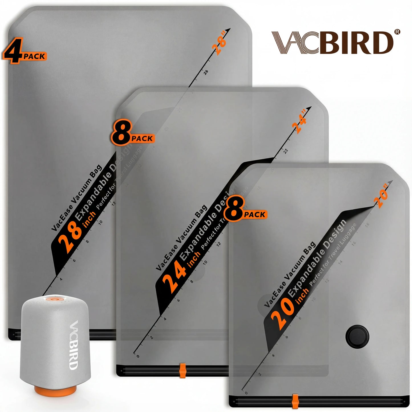 VACBIRD X8 Vacuum Packing Pump Set for Travel & Home