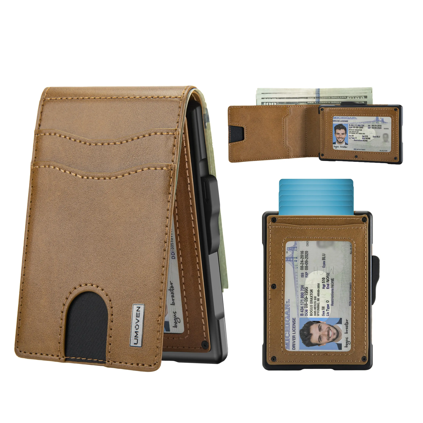 Premium Slim Leather Wallet for Men | RFID Blocking & Everyday Carry Ready – Umoven